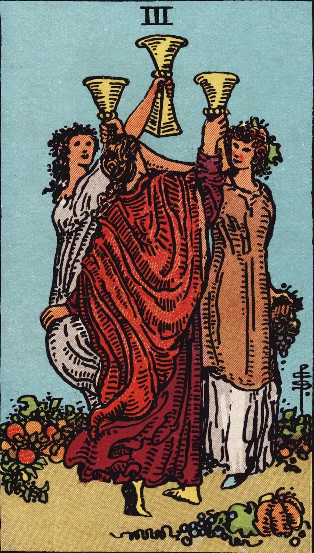 Three of Cups Card
