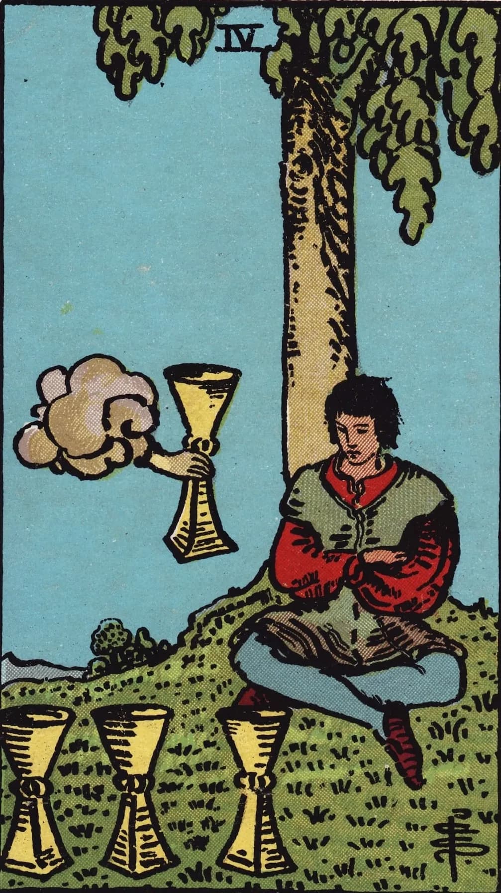 Four of Cups Card