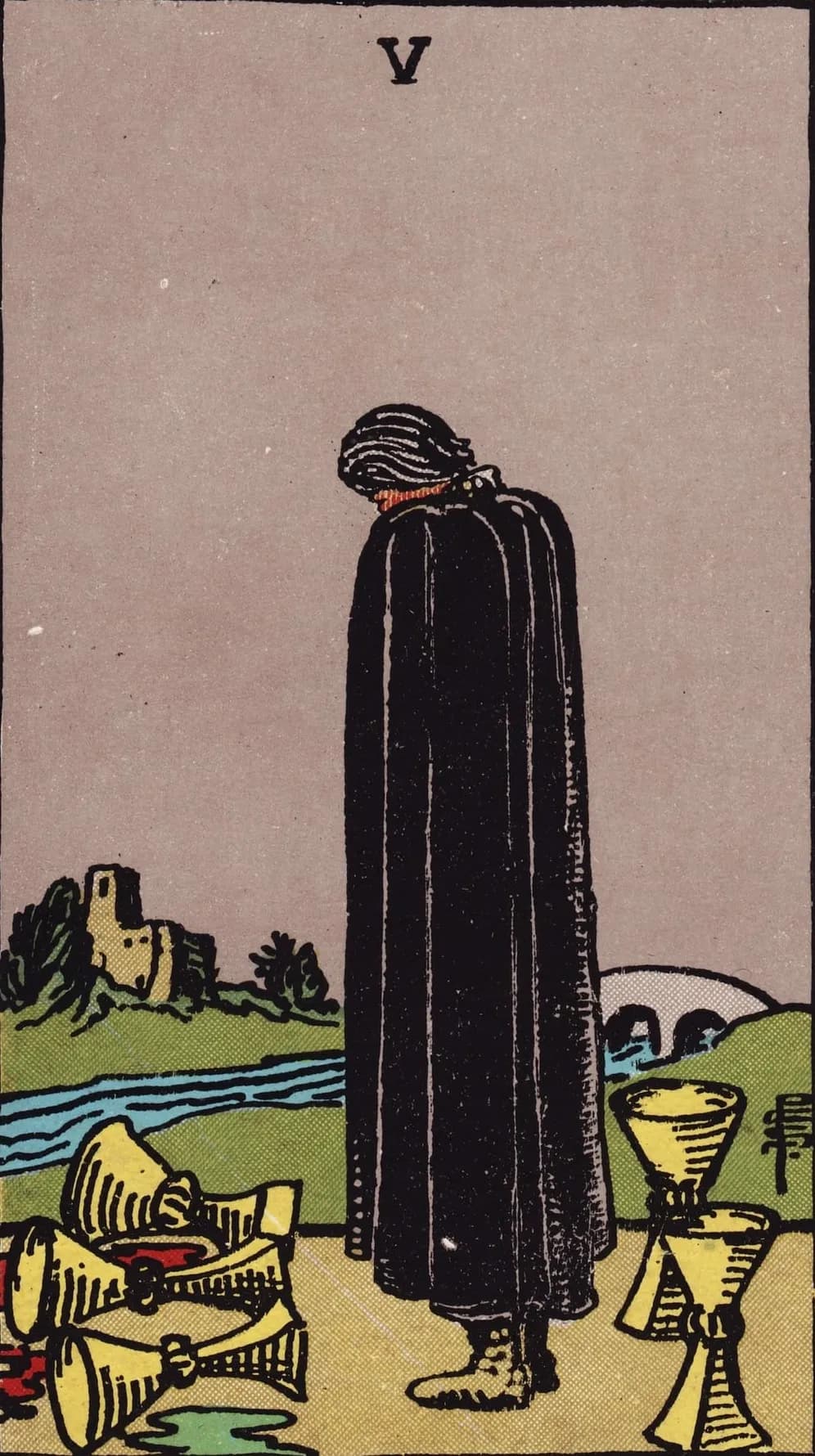 Five of Cups Card