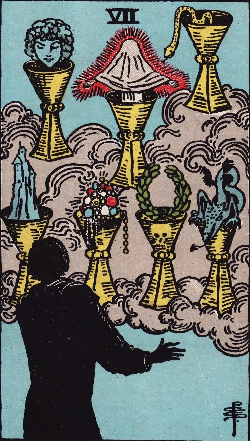 Seven of Cups Card