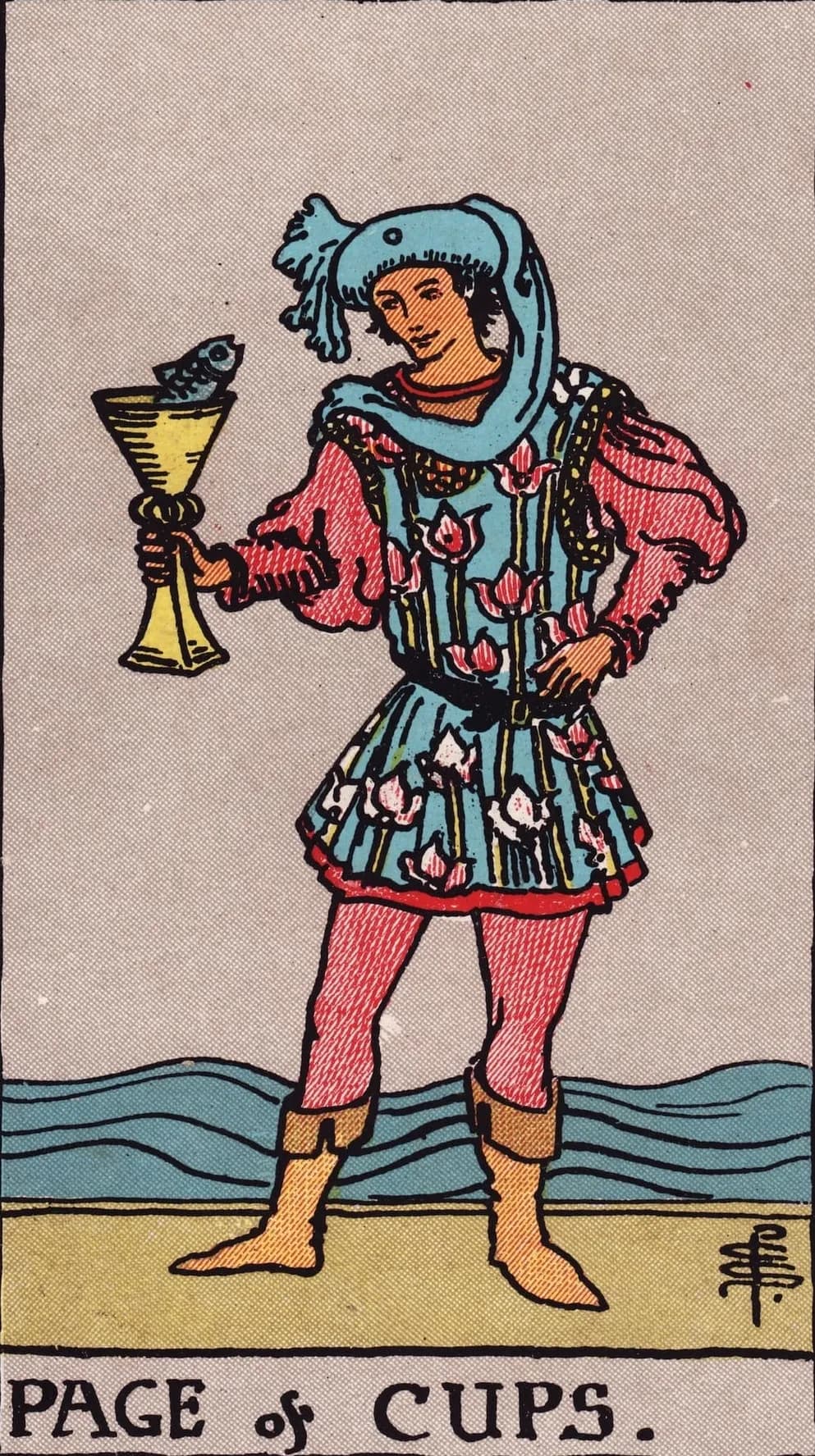 Page of Cups Card