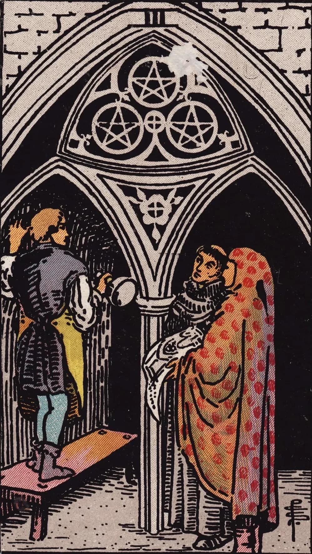 Three of Pentacles Card