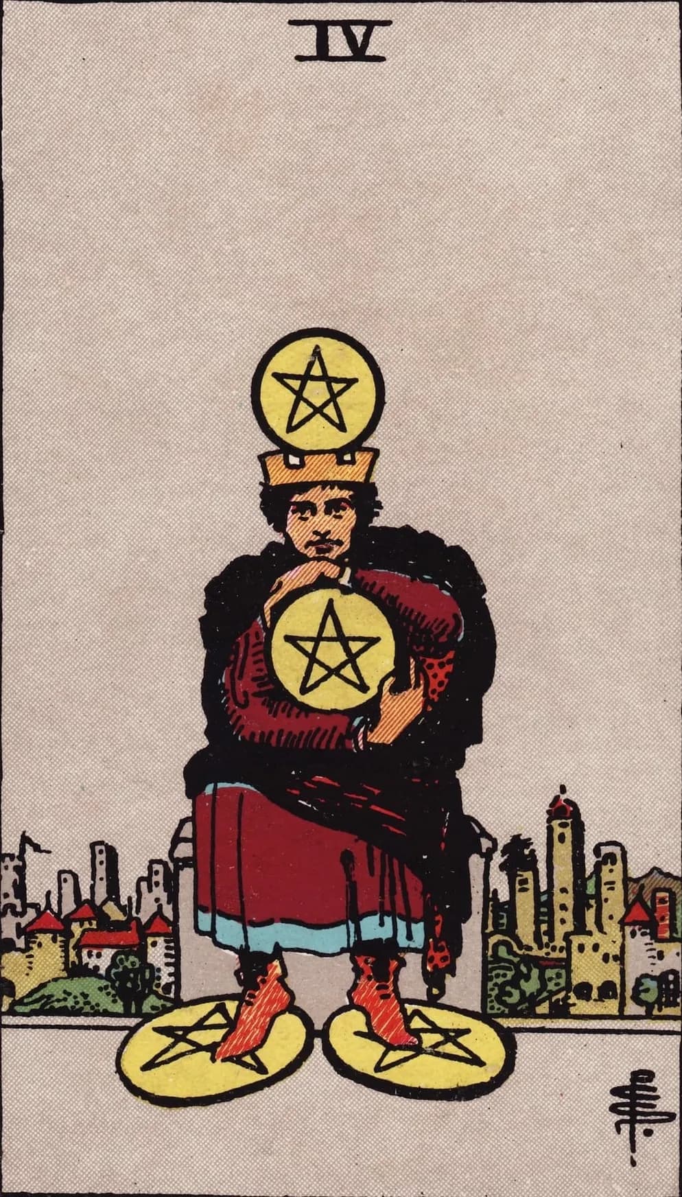 Four of Pentacles Card