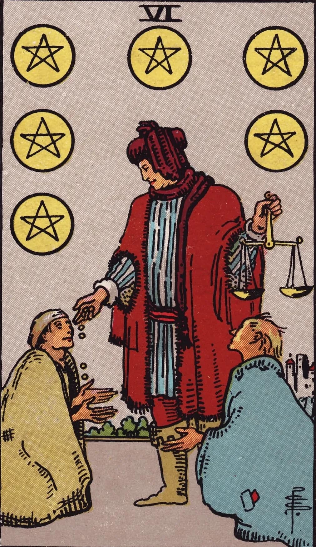 Six of Pentacles Card
