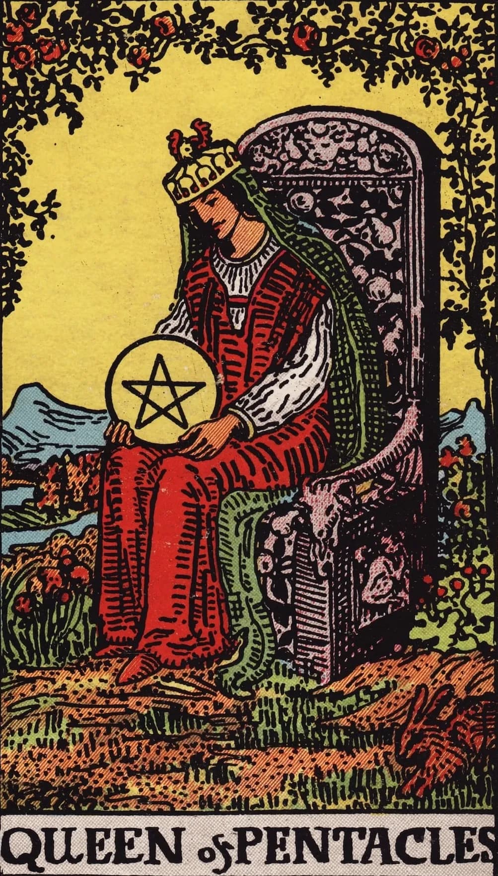 Queen of Pentacles Card