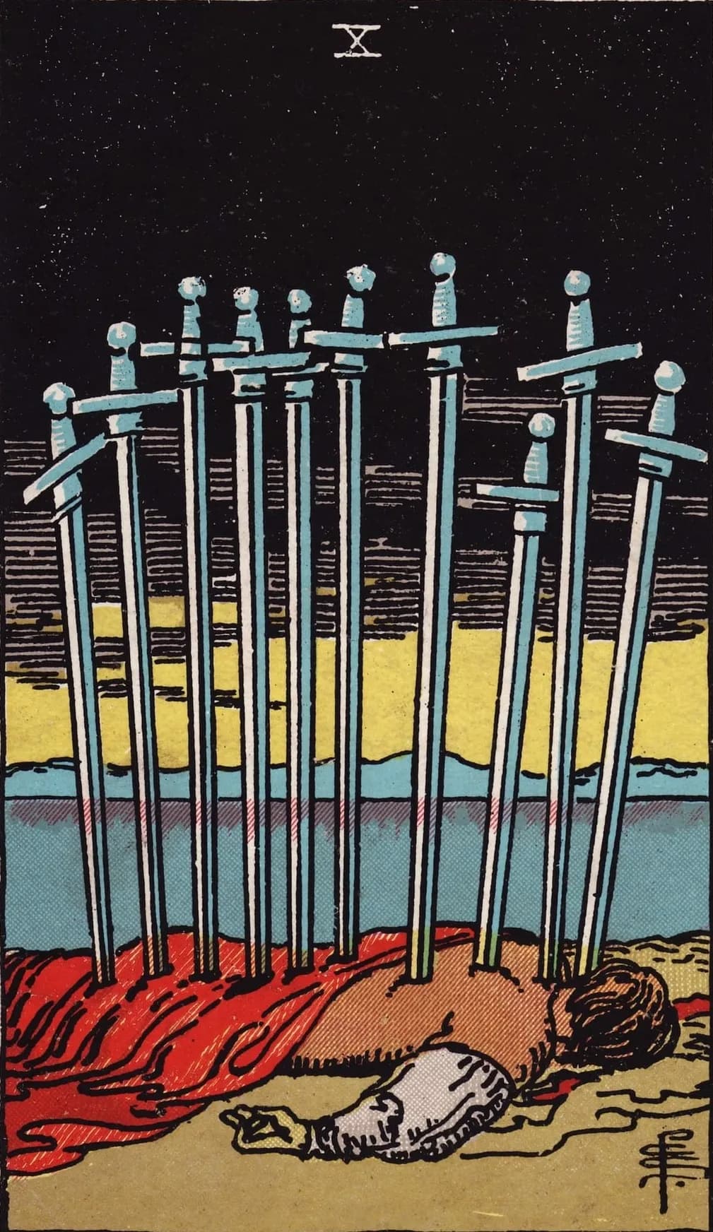 Ten of Swords Card