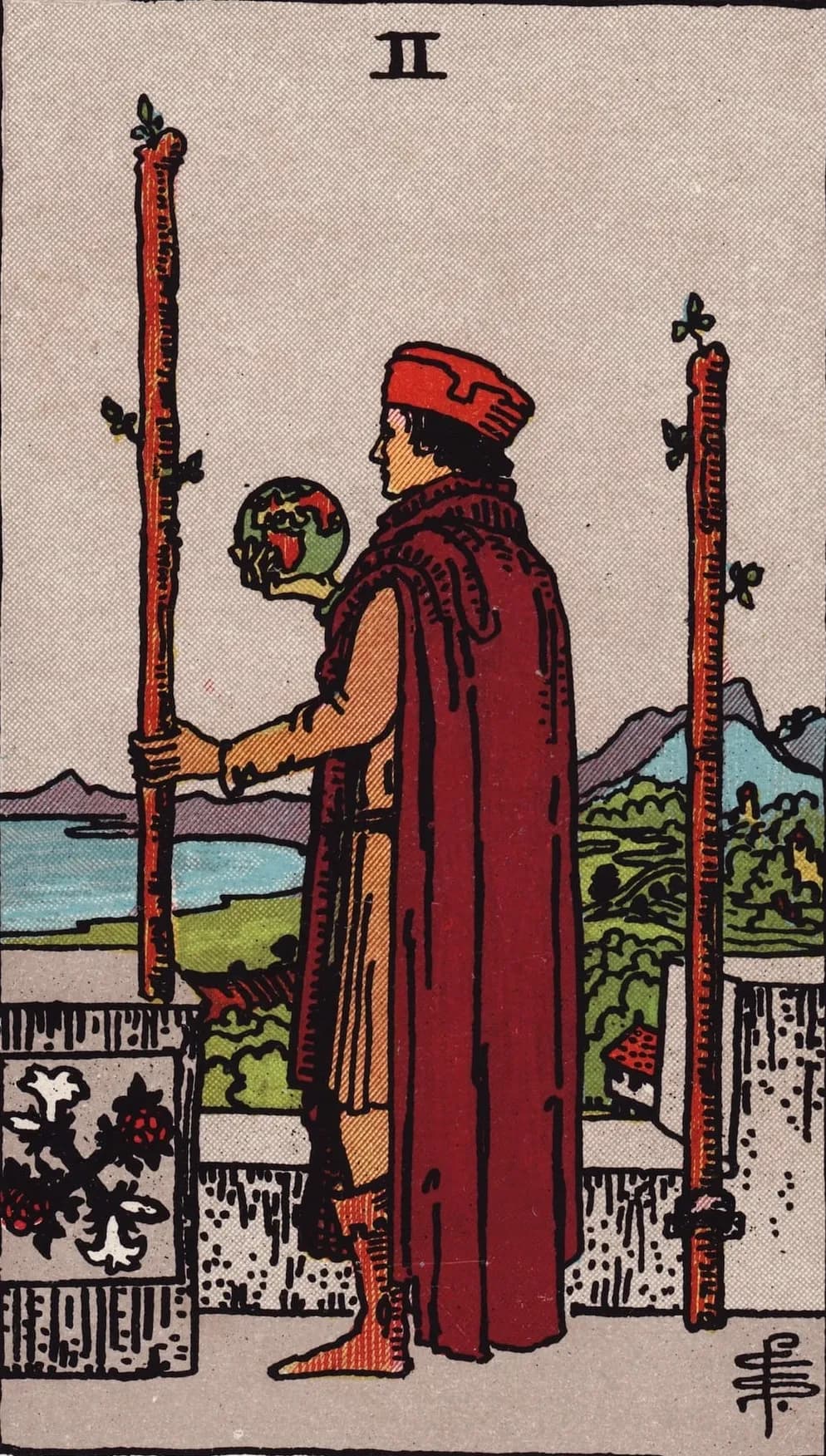 Two of Wands Card