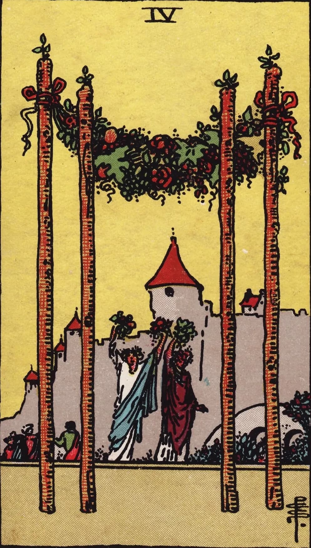 Four of Wands Card